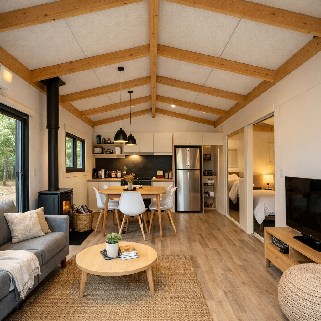 pre fabricated house inside