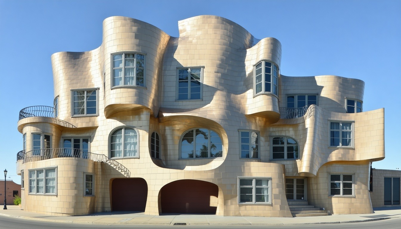 vivenda estilo Frank Gehry